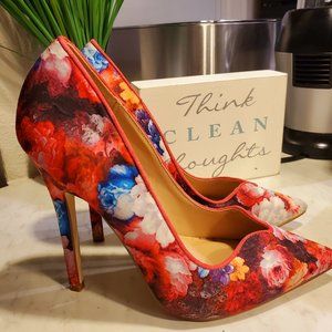 Floral JustFab Heels